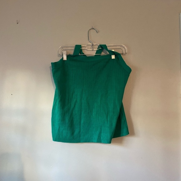 NWT Sofia vergara emerald green fitted ribbed halter top size 3XL - Picture 4 of 8
